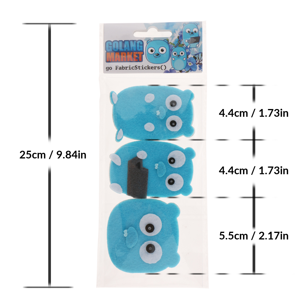 Gopher Fabric/Felt Stickers