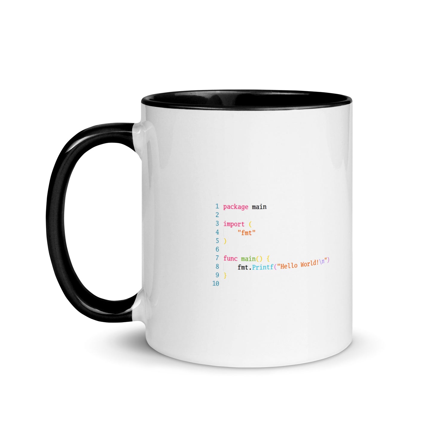 GolangMarket Hello World Mug with Color Inside