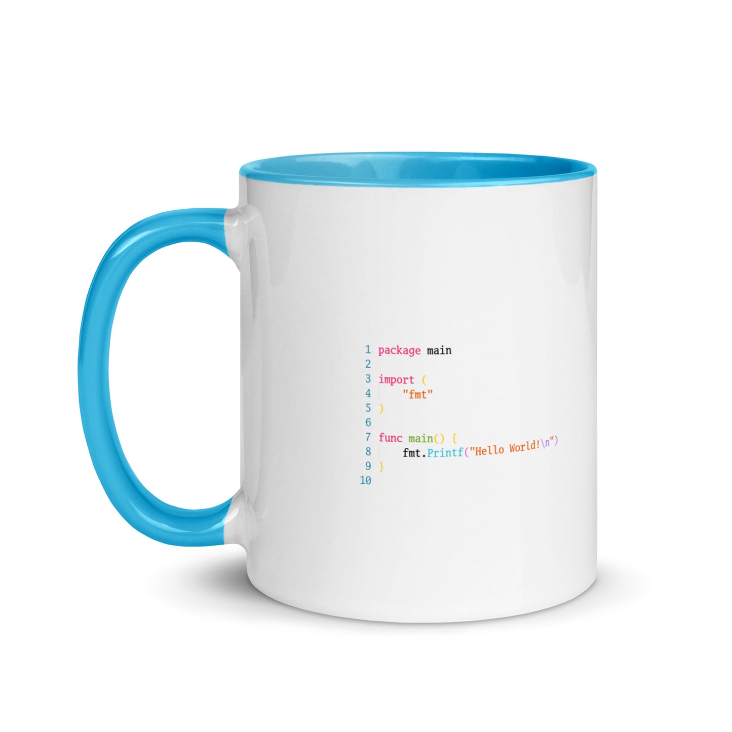 GolangMarket Hello World Mug with Color Inside