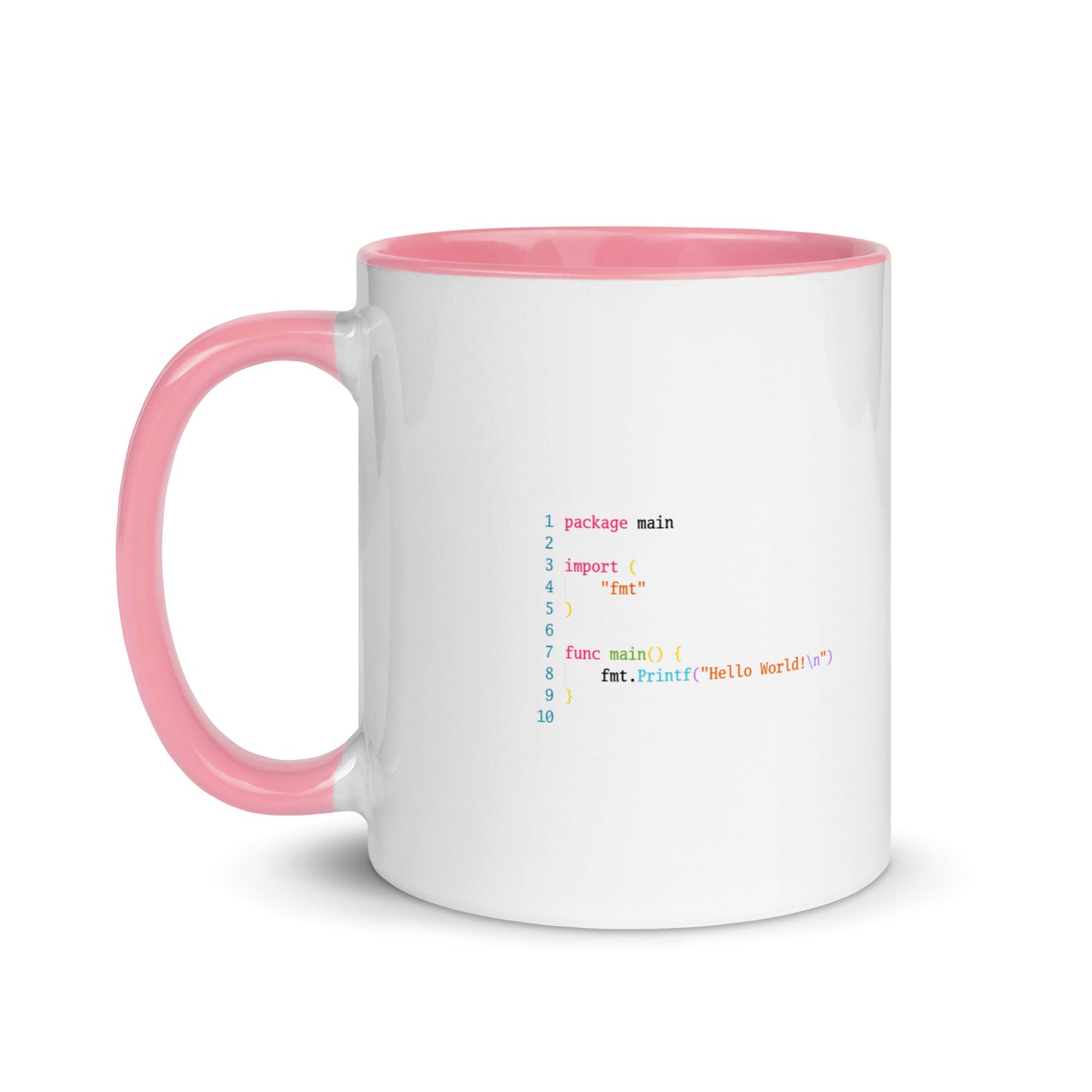 GolangMarket Hello World Mug with Color Inside