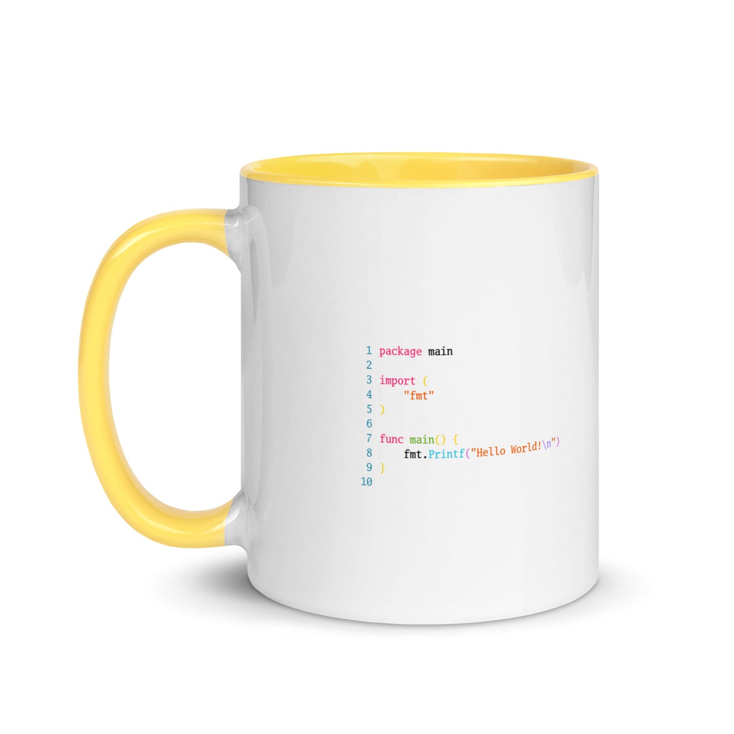 GolangMarket Hello World Mug with Color Inside