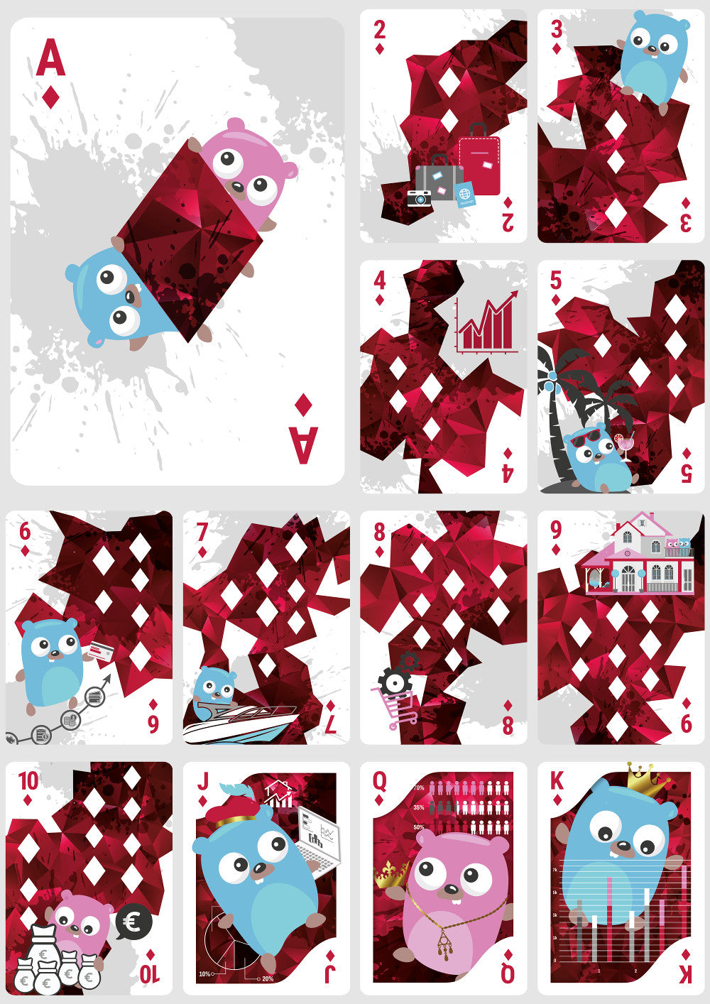 Gopher Playing Cards